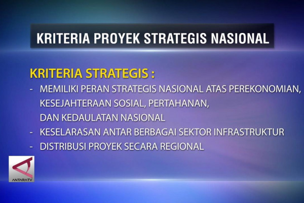 Empat Kriteria Proyek Strategis Nasional - ANTARA News