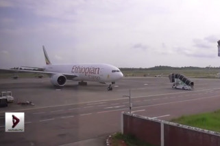 Pesawat kargo Ethiopia dipaksa turun