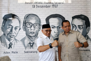 Haris-Ilham Kunjungi Kantor Antara