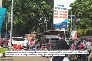 Kemacetan panjang di Kota Bogor