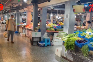 Pasar basah di Shanghai dibuka kembali