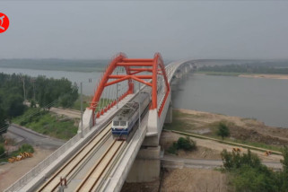 Dua jalur kereta di China utara masuki tahap debugging gabungan
