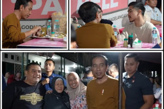 Ditemani Kaesang, Presiden Jokowi jajal bakmi legendaris di Jogja