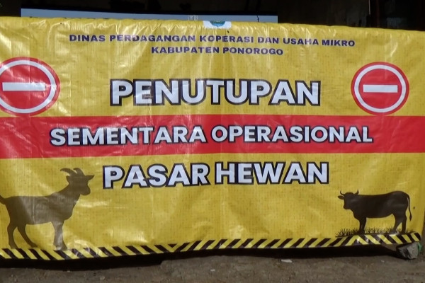 Kasus PMK di Ponorogo belum mereda, penutupan pasar hewan diperpanjang