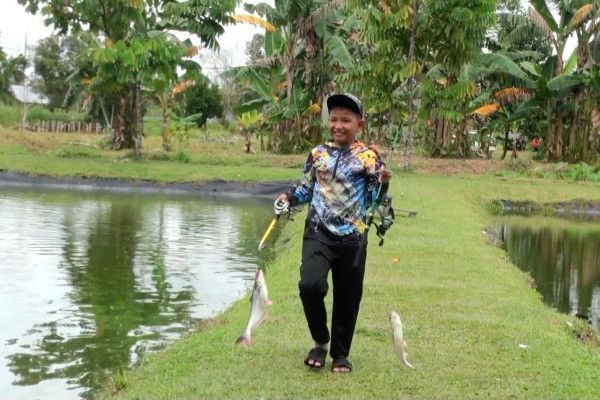 Wisata memancing jadi favorit warga Palangka Raya untuk isi liburan