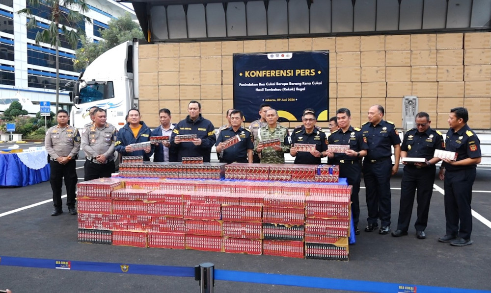 Bea Cukai gagalkan peredaran hampir 9 juta batang rokok ilegal